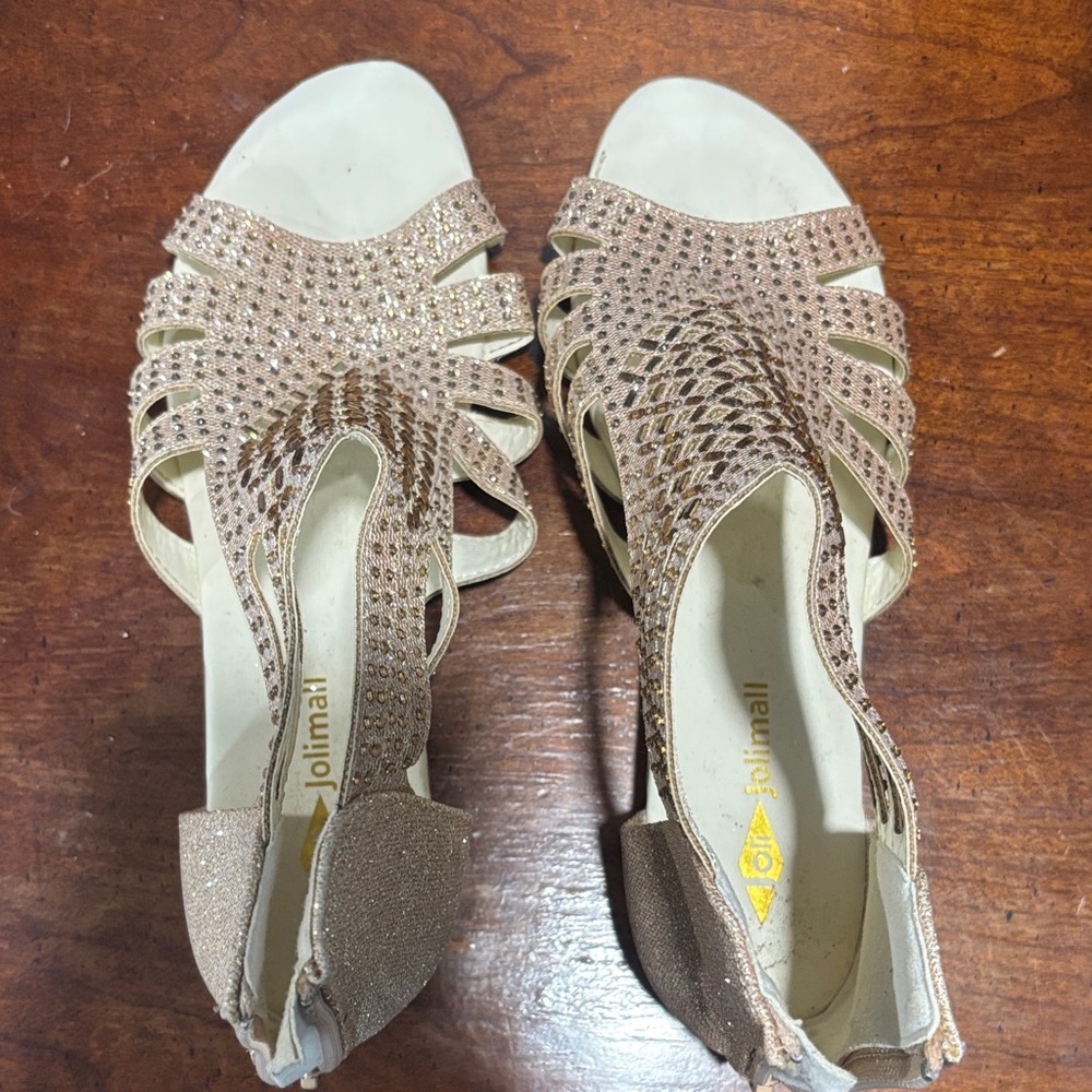 Jolimall Women's Gold Sandals